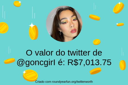 goncgirI's tweet photo. Meu valor no Twitter é: R$7,013.75

Descubra o seu com https://t.co/s3dQP0t443

⠀ https://t.co/KqldcyOTM1