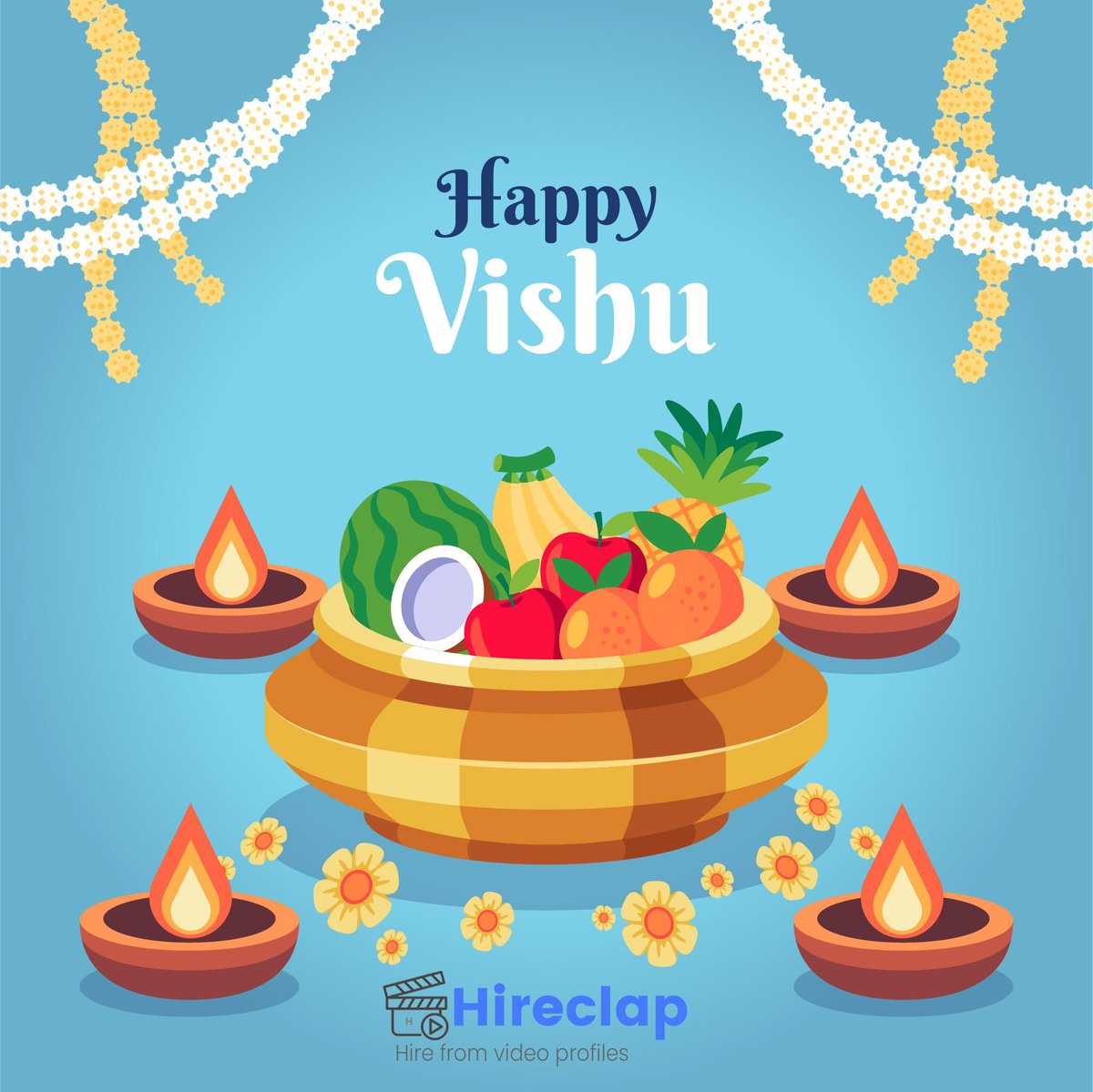 hireclap's tweet photo. Happy Vishu to all

#hireclap #HIRINGNOW #Jobs #HappyNewYear #HappyVishu #Vishu #Vishu2021 #TrendingNow https://t.co/mYPXvPknVd