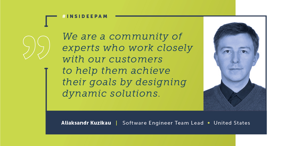 EPAMSystems's tweet photo. For Aliaksandr, #InsideEPAM means being part of a community of experts and learning from his colleagues. If you’re interested in what EPAM has to offer, visit https://t.co/oc3dks3khm to learn more.
#Engineer #WorkAtEPAM #JavaScript #DevOps #AWS https://t.co/pvlx6NgPOW