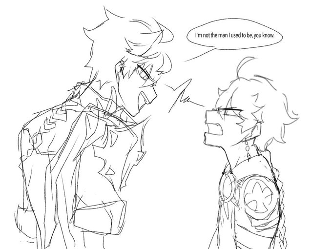 I just finished childe story quest and yeah I guess fatui boy ain't so bad after all

childe and traveller
in the beginning                       vs                           at the end 