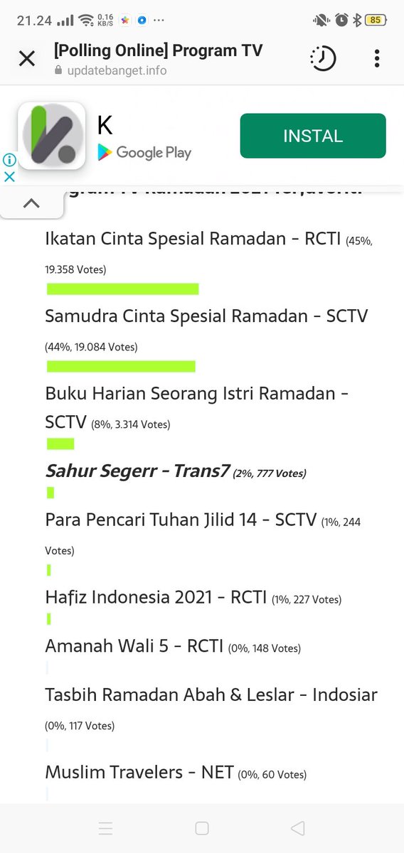 Pecinta Sahur Seger, mana nih vote nya...??? <a href="/bangbily/">Billy Syahputra</a> <a href="/renyreree/">reny nurmah</a> updatebanget.info/polling-online…