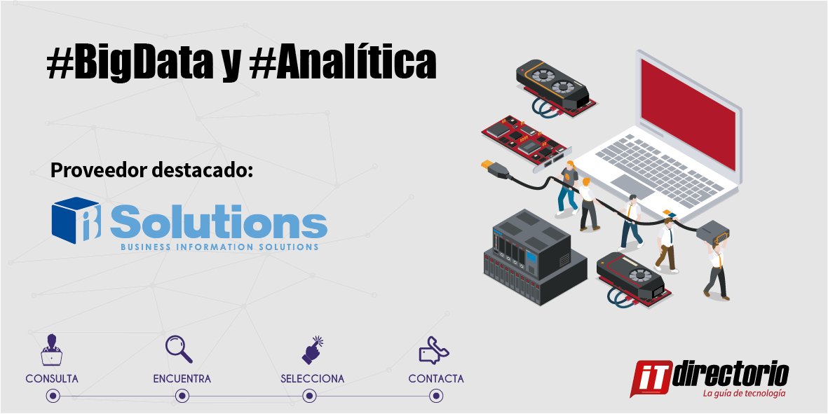 it_directorio's tweet photo. En nuestra guรญa It Directorio podrรก encontrar empresas que ofrecen servicios de #Analรญtica y #BigData. Entre las destacadas se encuentra @BiSolutionsSA
Conozca mรกs sobre #BiSolution ๐
https://t.co/3L3mRjCw1Y
๐ #ITdirectorio la guรญa de #Tecnologรญa https://t.co/6yGIrQ1Yvl
