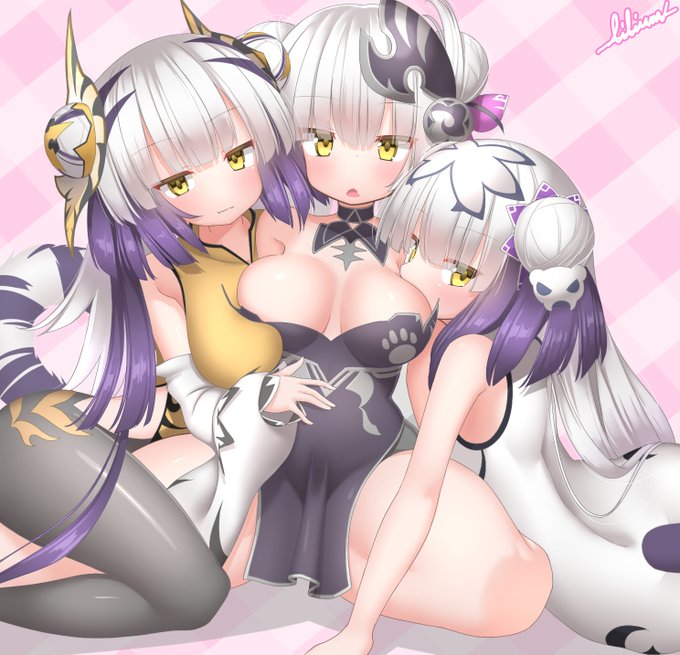 トリプルハクちゃん🐯🐯🐯 