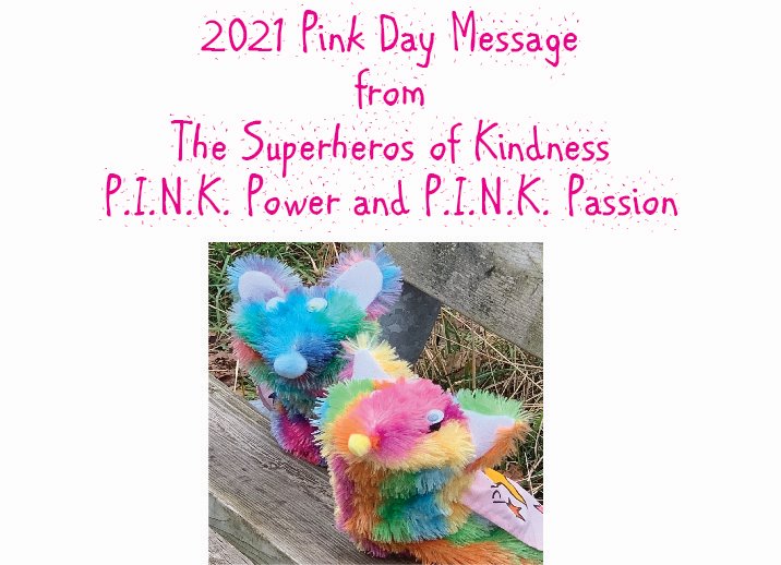 Tomorrow is PINK DAY!!!  P.I.N.K. Power and P.I.N.K. Passion have a thank you message to all those who are working hard to make this world free of bullies.  Please share. <a href="/HWDSB/">HWDSB</a> <a href="/POW_HWDSB/">Prince of Wales ES</a>
  #DayofPink #pinkday #kindness 

Check out the link: bit.ly/2Q38nyN