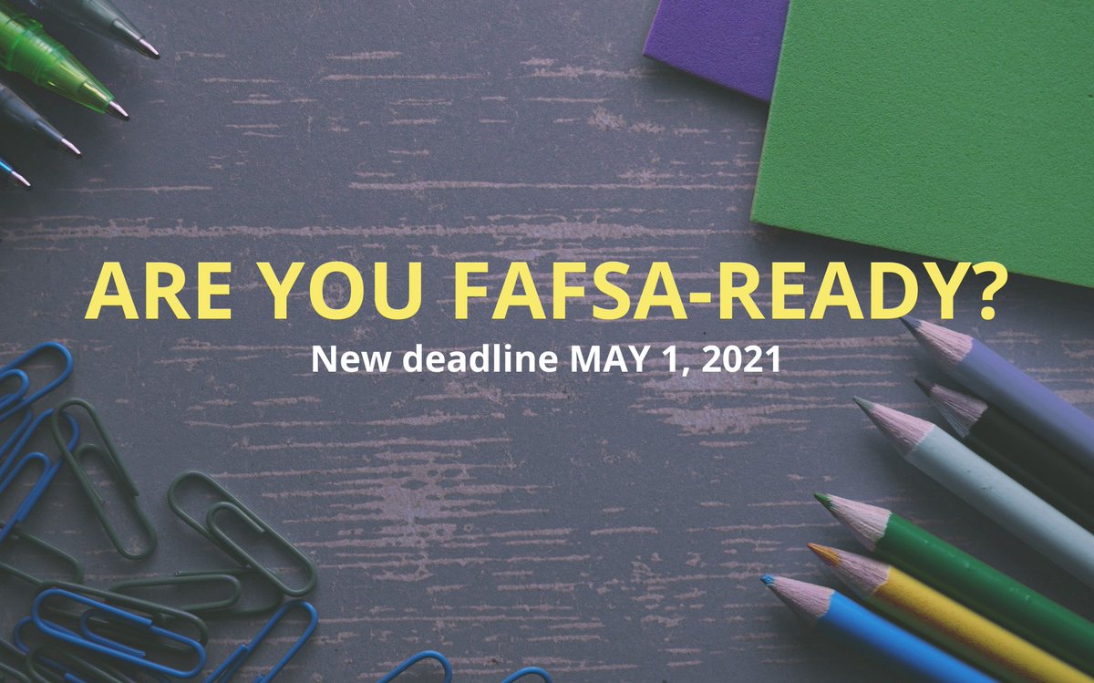 MiTreasury's tweet photo. State Priority Consideration FAFSA Deadline Extended to May 1 https://t.co/UGvMvs0qSG (You’ve still got time to complete your online #FAFSA form for the best student financial aid package: https://t.co/vCNIB7nzxL)

@MIStudentAid 
#FinancialLiteracy = #FinancialEmpowerment https://t.co/00a6XsryQl
