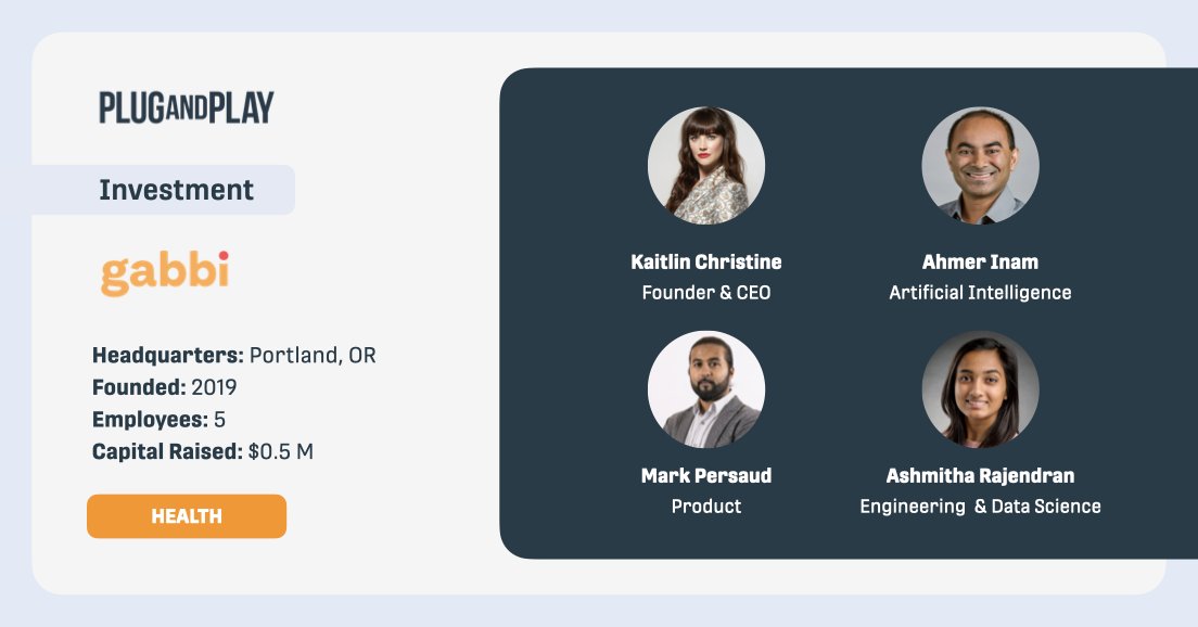 🎉 We are excited to be backing <a href="/beGabbi/">Gabbi</a> in its $0.5M pre-seed funding to help decrease delayed health diagnosis for women; starting with breast cancer.

Find out more 👉 bit.ly/3sdD6X5

#PnPNewInvestment