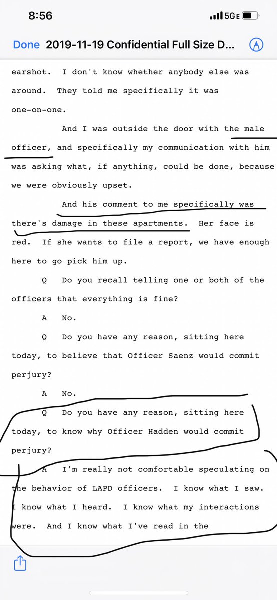 playSHRAPNElL's tweet photo. Nichols: “Mr Drew was an impressive witness”

Q of Drew: “do you have any reason .. to know why Officer Hadden would commit perjury?”

Drew: “I’m not really comfortable speculating on the behavior of the LAPD officers.” 

What a messy crime scene LAPD “behavior” refused to see... https://t.co/Q7k3Tu3gVU