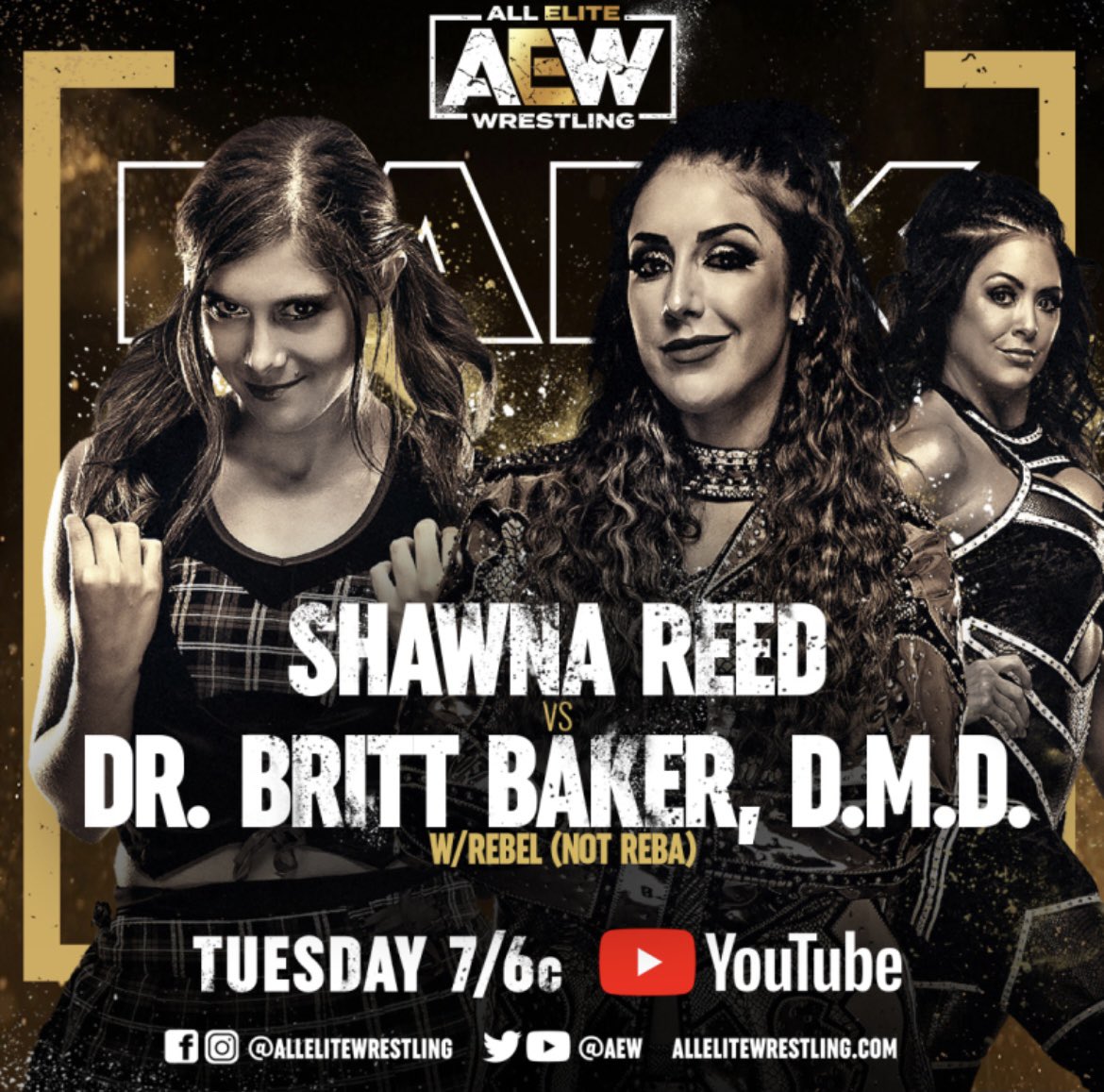 ShawnaReed93's tweet photo. Dr. Britt Baker

Welcome to the psych ward...     

Tonight on #AEWDARK!!!!!

#PrettyLittlePsycho #AEW #BrittBaker #Wrestling #DaughterOfAThousandManiacs #Rebel https://t.co/qBzS6978js