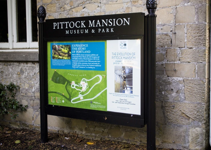 meyer_asg's tweet photo. Give this post a like and retweet if you have been to Portland’s Pittock Mansion! 

Did you know that Meyer Architectural Signs &amp; Graphics Manufactured all the Pittock Mansion’s signage? https://t.co/H3ACtCribz