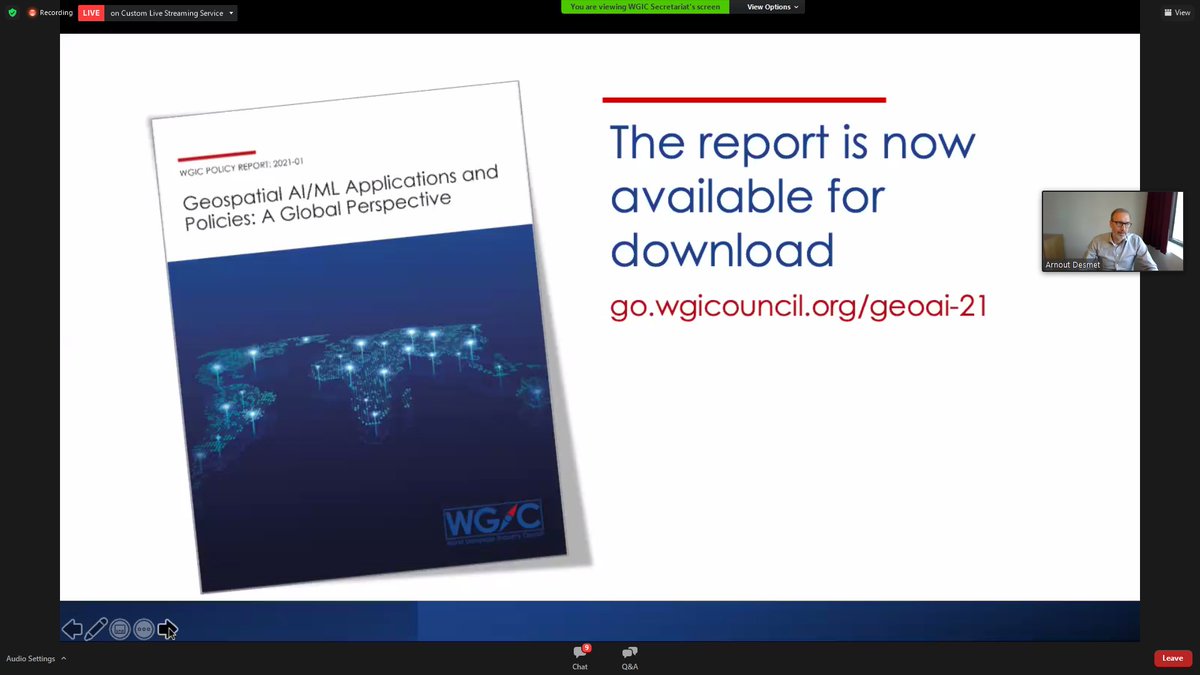 WGICouncil's tweet image. We thank the following WGIC member companies who contributed to the #GeoAI report @BentleySystems, @Ceinsys, @Cyient, @e_geos, @Esri, @FARO_HQ,  @IMGeospatial, @Maxar, @Oracle,  @RIEGL, SI_Analytics, @SpatialVisionAU, Terra Analytics, @TomTom, and @TrimbleCorpNews.