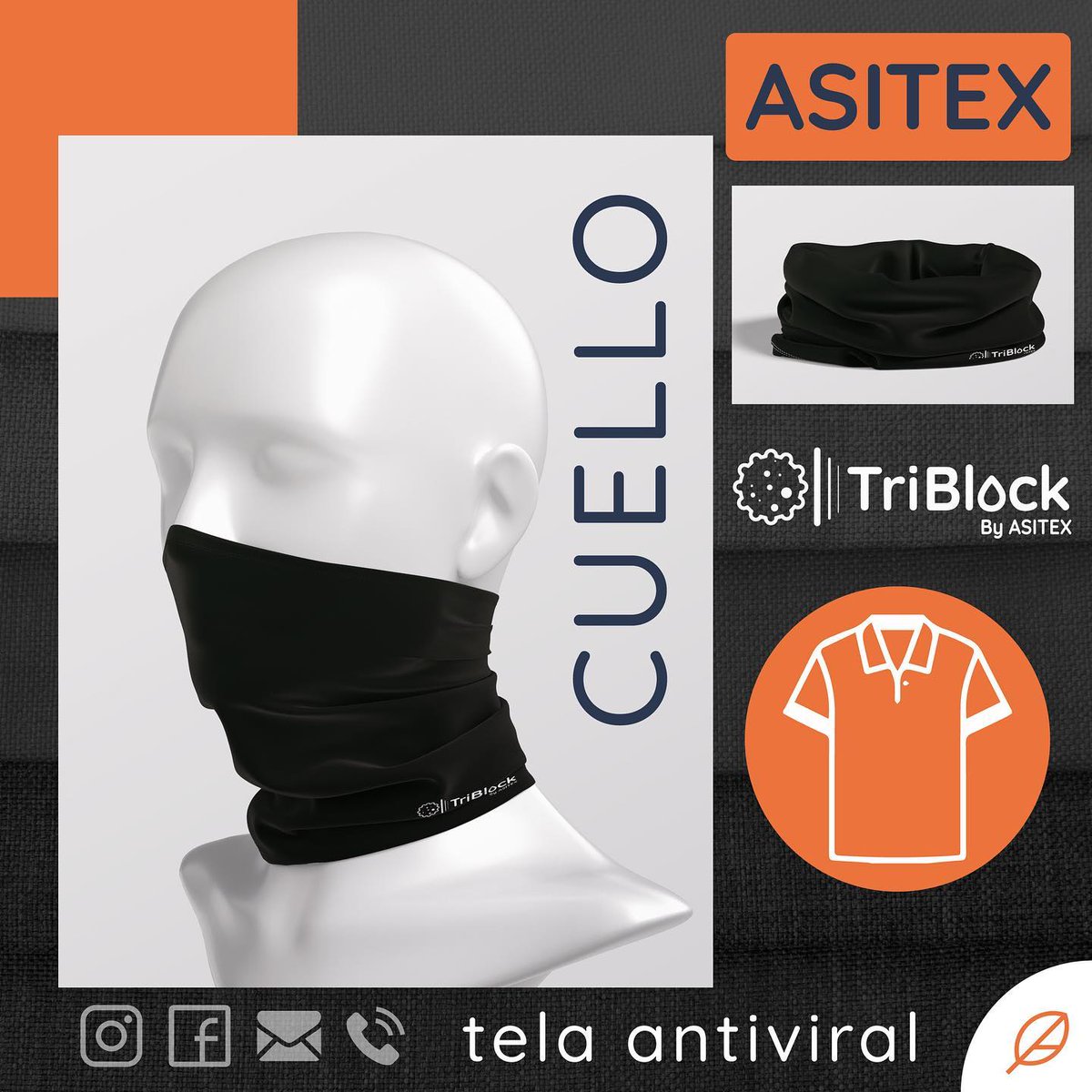 Asitexsas's tweet photo. En #asitex pensamos en los #biciusuarios. 
Hemos desarrollado un #cuello #cómodo y #versatil ideal para protegerte de la #contaminación del aire.
Está elaborado en tela #triblock con #tecnologíasuiza
Producto de alta calidad #ergonómico #sostenible
amigable con el #medioambiente https://t.co/b8iZg3mOZo