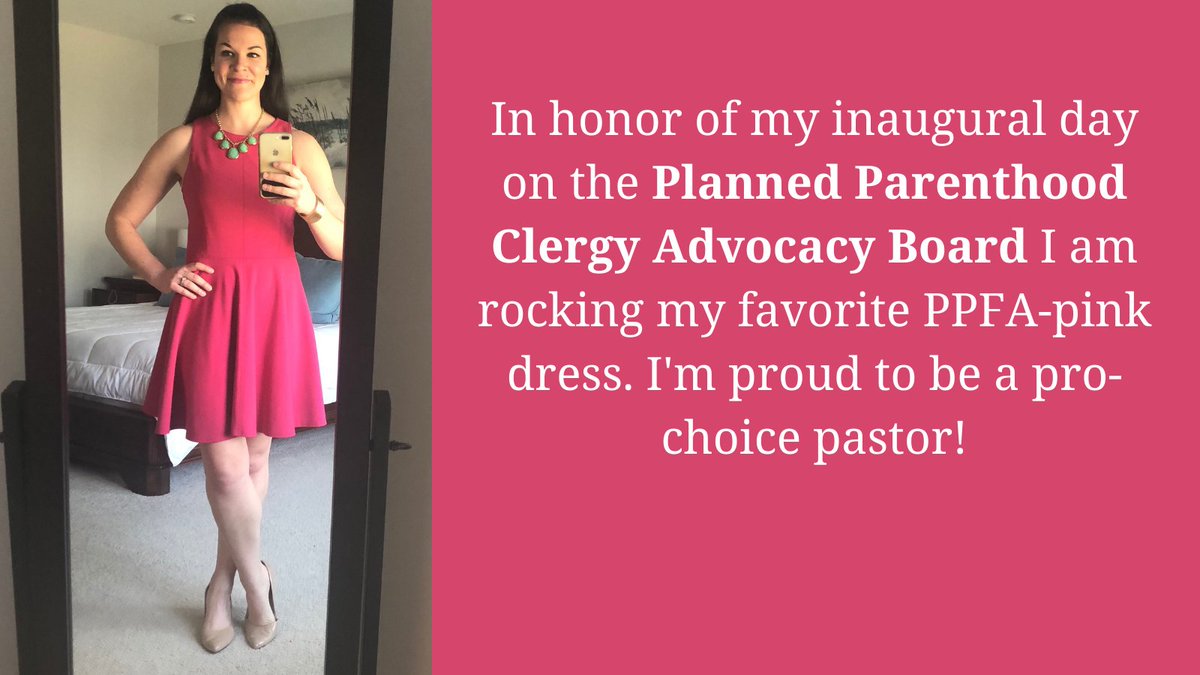 kateyzeh's tweet photo. In honor of my inaugural day on the Planned Parenthood Clergy Advocacy Board I am rocking my favorite @PPFA -pink dress. I'm proud to be a pro-choice pastor! 
#prochoice #profaith #thisiswhatabaptistministerlookslike 

@RCRChoice https://t.co/T0rne5dgs7