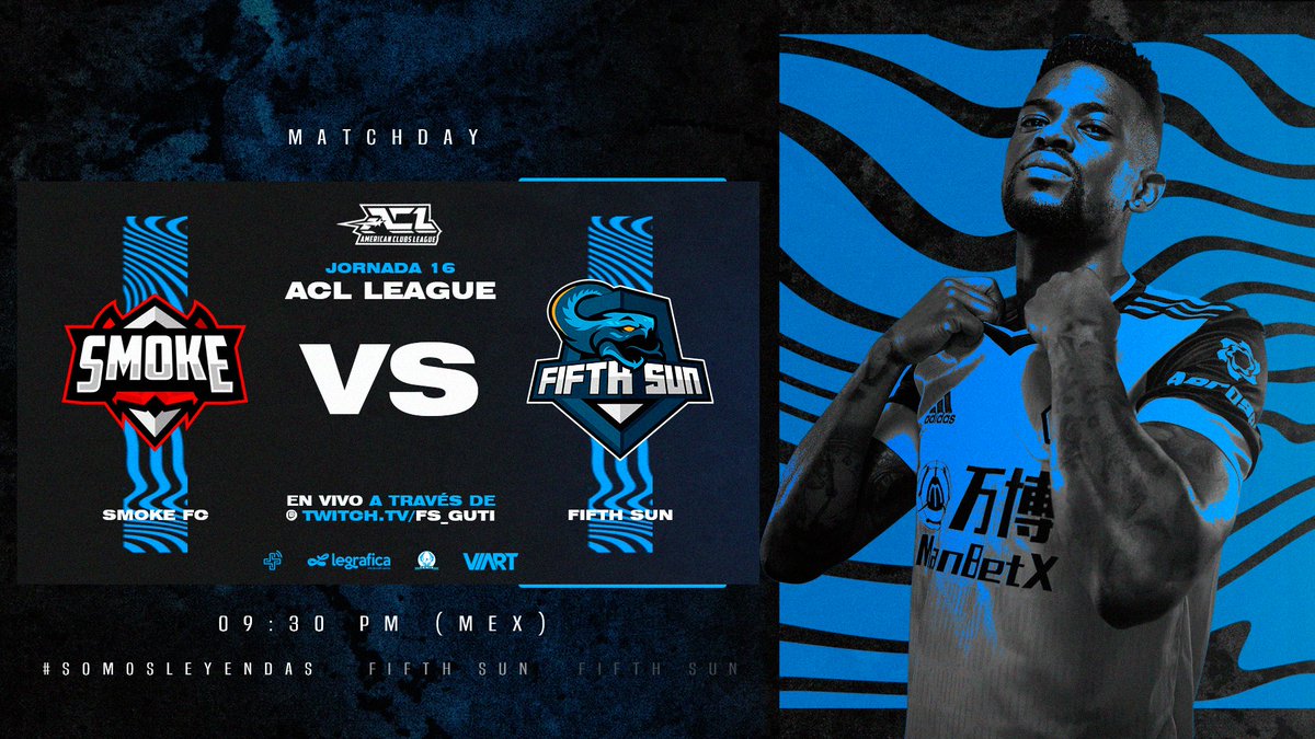 ClubFIFTHSUN's tweet photo. 🔵MATCHDAY⚫

Jornada doble en la @aclchampionship 🇺🇸

🆚 | @ChaoticFc 
🕚 | 09:00 PM 🇲🇽
📺 | EN VIVO POR https://t.co/LXaauDb1eW

🆚 | #Smoke
🕚 | 09:30 PM 🇲🇽
📺 | EN VIVO POR https://t.co/LXaauDb1eW

#SomosLeyendas🔵⚫

 #ProClubs | #FIFA21 | #Xbox  | #México  | #eSports https://t.co/JjvKUKMNuN