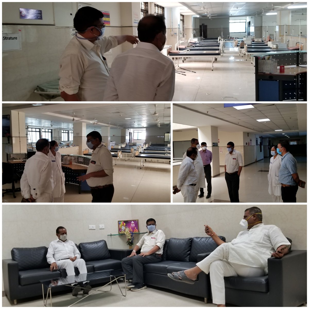 Dipsinh_Rathod's tweet photo. સાબરકાંઠાના હિંમતનગર ખાતે સિવિલ હોસ્પિટલની મુલાકાત લીધી. કોરોના દર્દીઓની સંખ્યા જોતા કોવિડ - ૧૯ માટે ૨૦૦ બેડની વધારવામાં આવેલ સુવિધાનુ નિરીક્ષણ કર્યું અને દર્દીઓ ને કોઈપણ પ્રકારની હાલાકી ન પડે તે માટેની જરૂરી સલાહ સુચન અને નિર્દેશો આપી ને પૂર્ણ સુવિધાઓ પુરી પાડવા જણાવેલ. https://t.co/kNdKq9xxM8