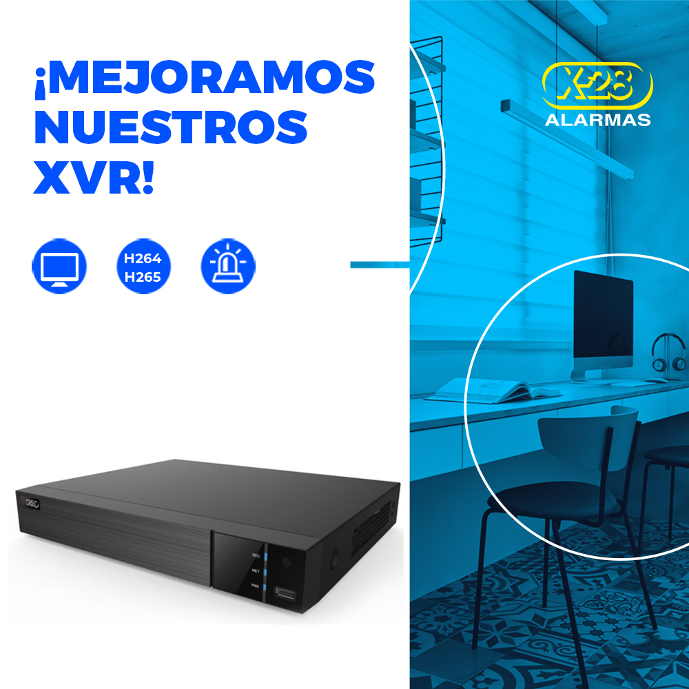 La calidad que ya conoces ahora con:

☑️ Más salidas para cámaras IP
☑️ Compresión de video H264 y H265
☑️ Mayor número de canales de audio y alarma

¡Consultanos para saber más! 🙌