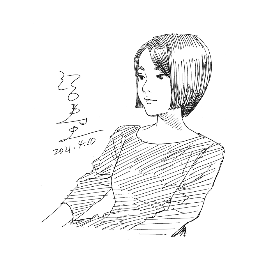 江口寿史 青森のライブスケッチで描いた人 の彼女たち 今回はわりと早くて 所要時間は一人につき1０分 12分くらいでした みなさん可愛かったです ツイッターは画像４つまでだから４人だけ公開させてね T Co 3mee8ewt2t Twitter