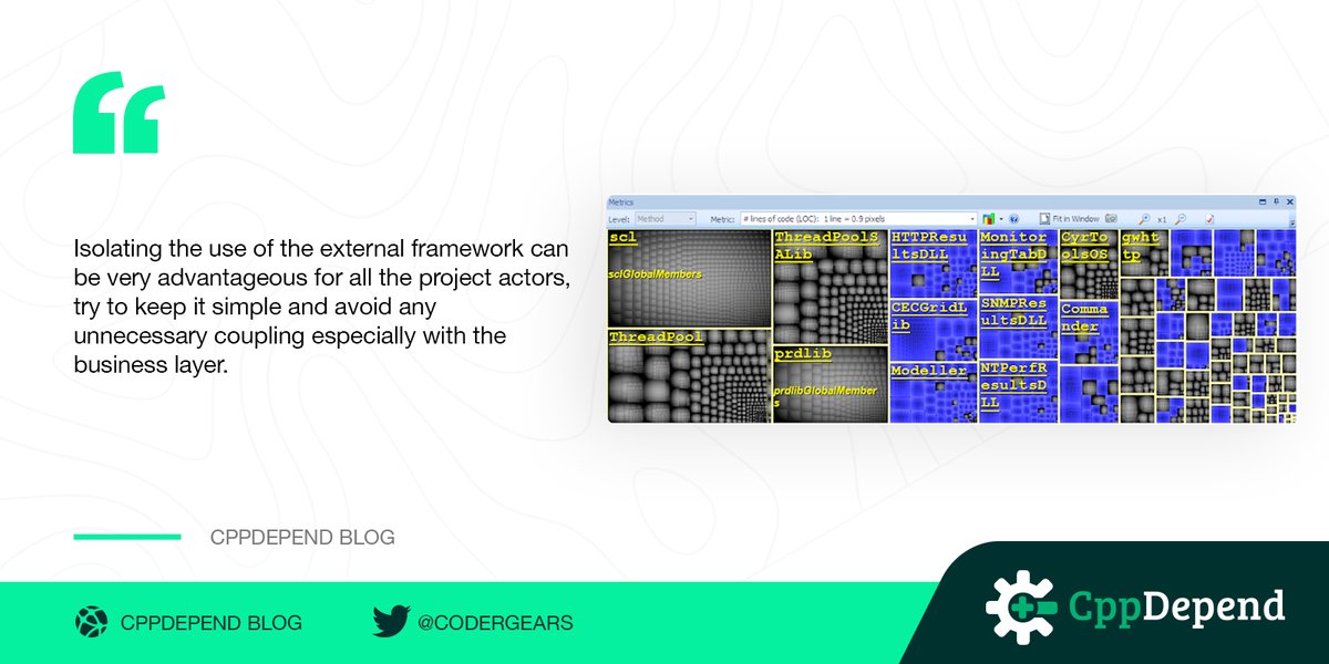 CoderGears's tweet image. Let's discover the hidden cost of a high coupling with a C++ framework on cppdepend.com/blog/?p=359