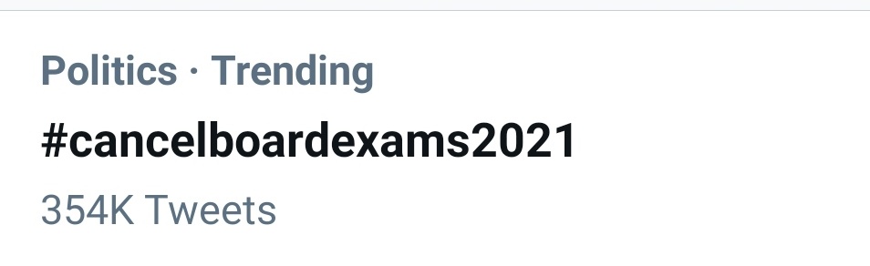 yashraj_52's tweet photo. Government Suppressed our voice by deleting all previous #

But we are again on trending 

Now Use #cancelboardexams2021 
Not #cancelboardexam2021 https://t.co/e2KdNBBIM4