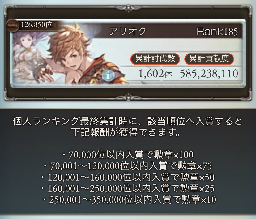 グラブル X 古戦場 Hotワード