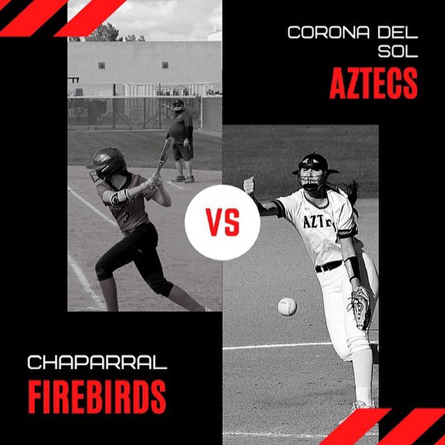 3:45 VS Corona Del Sol today. Varsity on the road. JV at home. Spectators welcome, masks required 😷