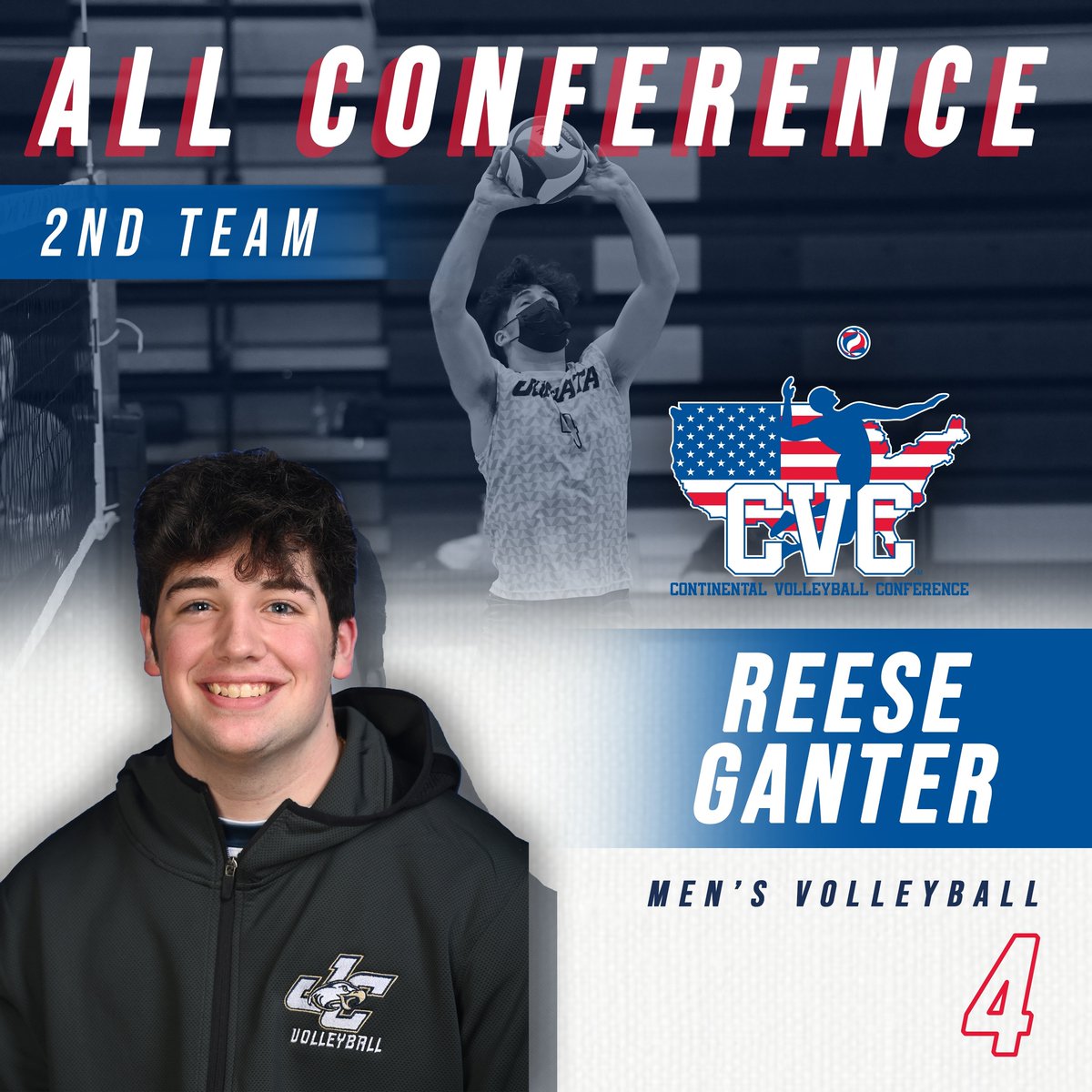JuniataEagles's tweet photo. Congratulations to freshman, Reese Ganter on being named to the CVC All-Conference second team! #jcmvb #goeagles https://t.co/iNiRNe5CoT