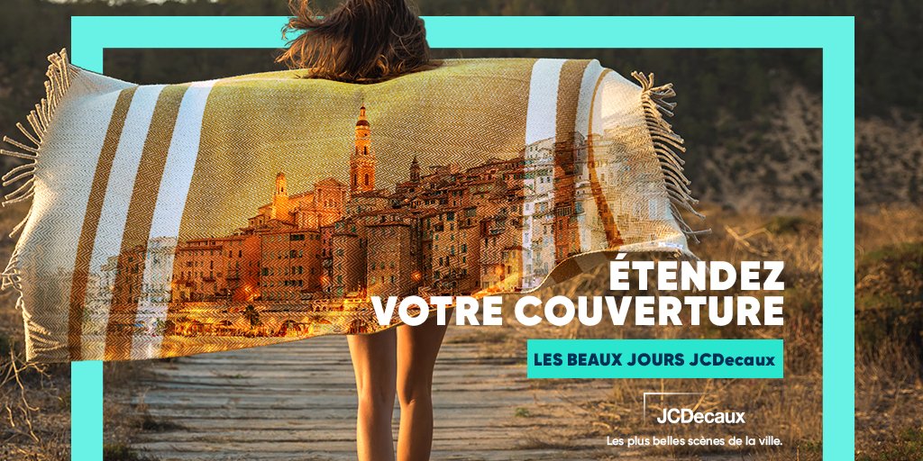 De la Côte d’Azur à la Côté d’Opale, du Val de Loire à la Provence, réservez une place au soleil à votre marque pour rayonner auprès de votre public.
Profitez d’un média de proximité, toujours plus performant, pertinent et responsable.
jcdecaux.fr/cet-ete-expose…