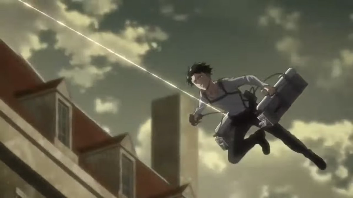 たま ありがとう進撃の巨人 伝説の18秒ってワード凄いな これ後にも先にもこの立体機動装置の作画はずっと評価されると思う 手描きっておい 私はケニーとリヴァイ兵長のとこもすっごい大好き 全然画像じゃ伝わらんね 進撃の巨人