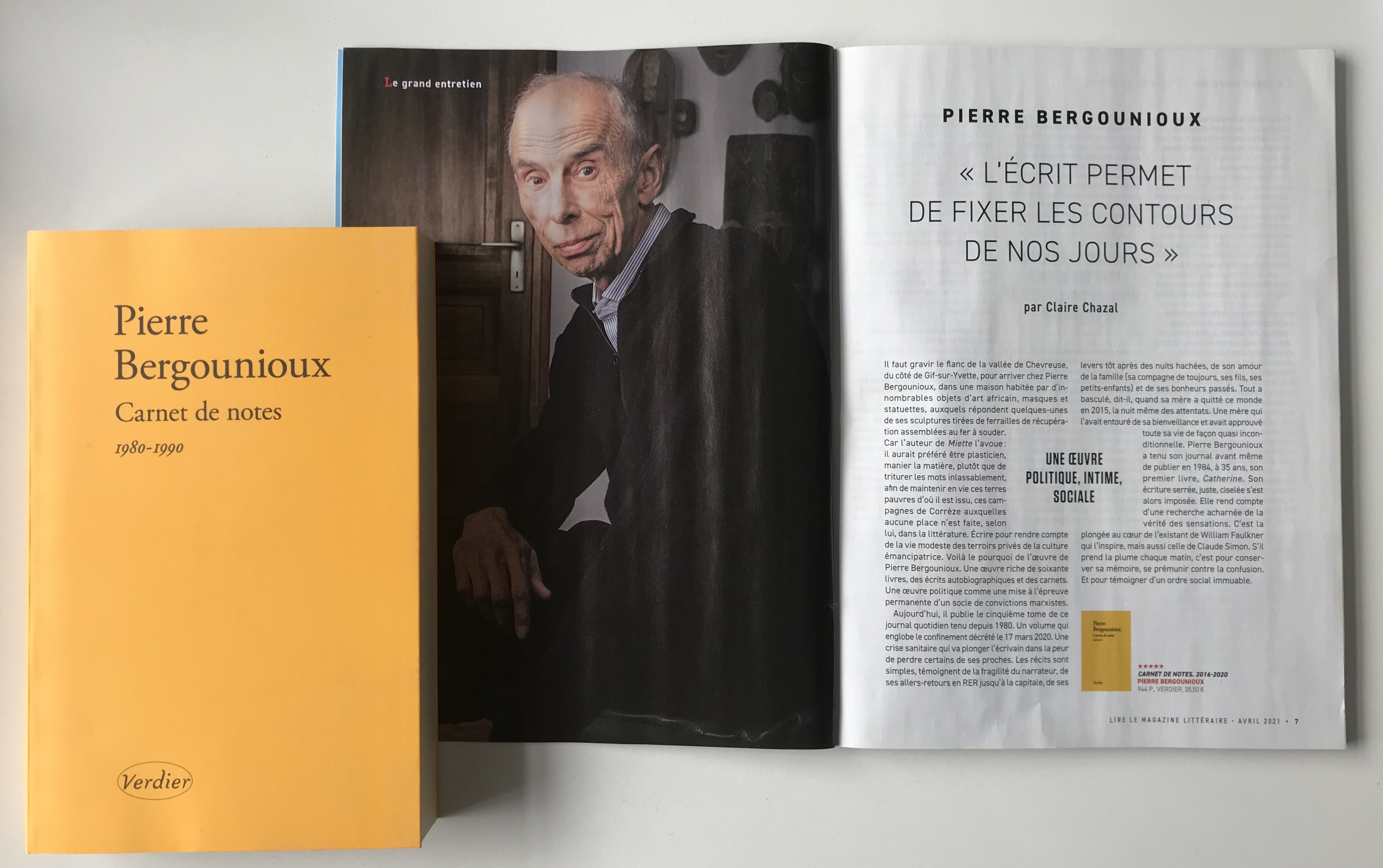 Editions Verdier On Twitter Grand Entretien Avec Pierre Bergounioux A Lire Dans Le Numero D Avril Du Magazinelire Pour Saluer La Parution Du Carnet De Notes 2016 2020 Par Claire Chazal Https T Co 7hcuirlydq
