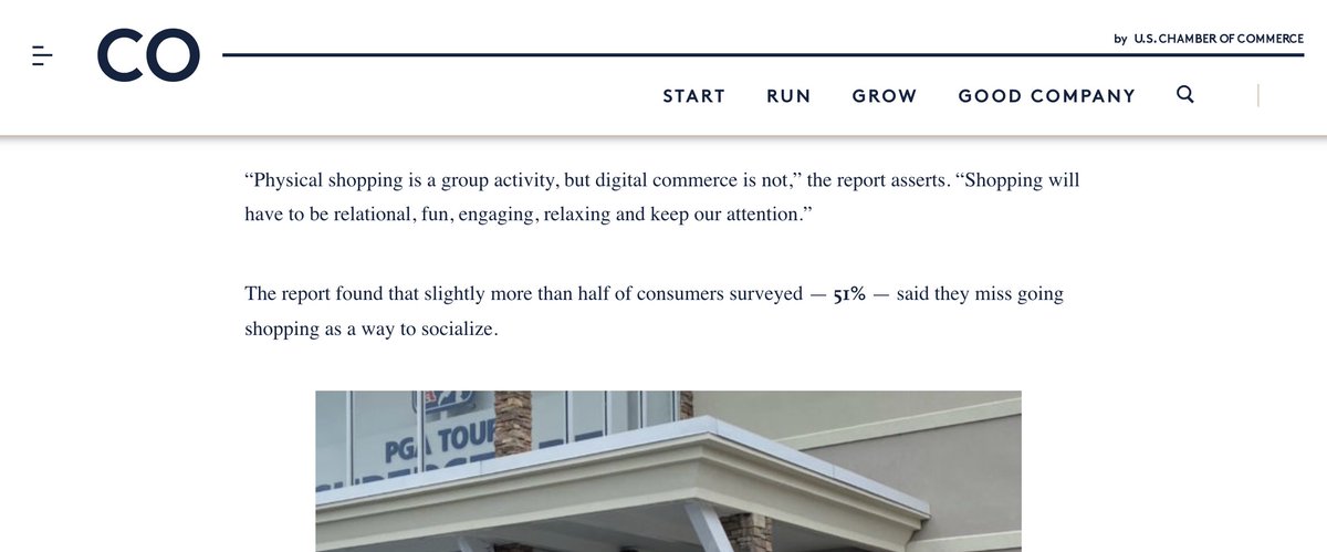 philwinkle's tweet image. Nice highlight from the US Chamber of Commerce of our @futurecommerce annual report in this piece covering the PGA Tour Superstore growth.