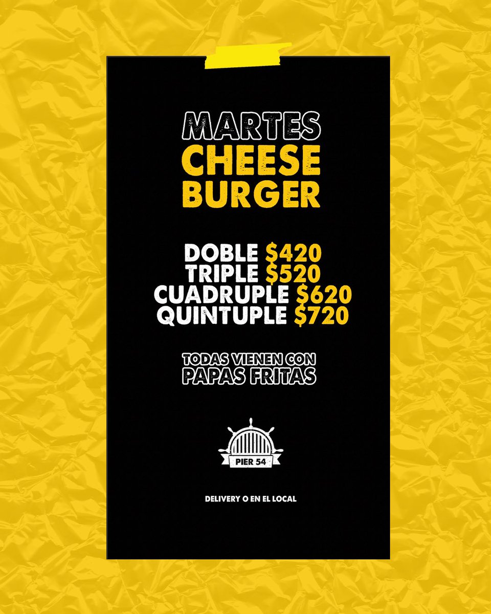 SomosPier54's tweet photo. 🍔SORTEITO🍟EXPRESS🧀

👉🏼5 Combos de Cheese Burger Doble, Papas Fritas y Cerveza o Gaseosa.

¿Cómo participar? Dale Rt y Me Gusta. Tenes que ser Seguidor/a♥️ https://t.co/fH5iArPS5W