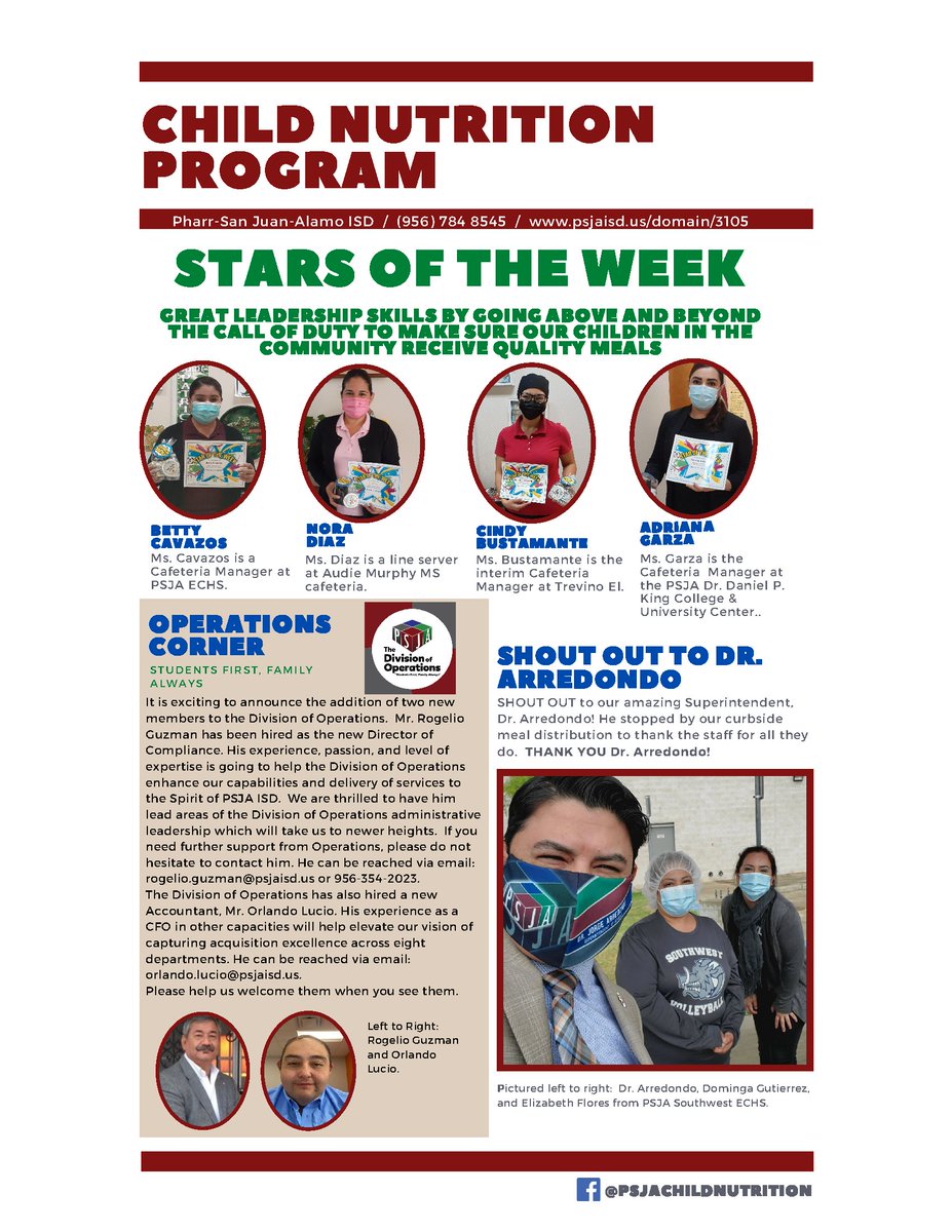 Check out our Child Nutrition Programs March Newsletter! @PSJAOperations @PSJAISD #PSJAFamily