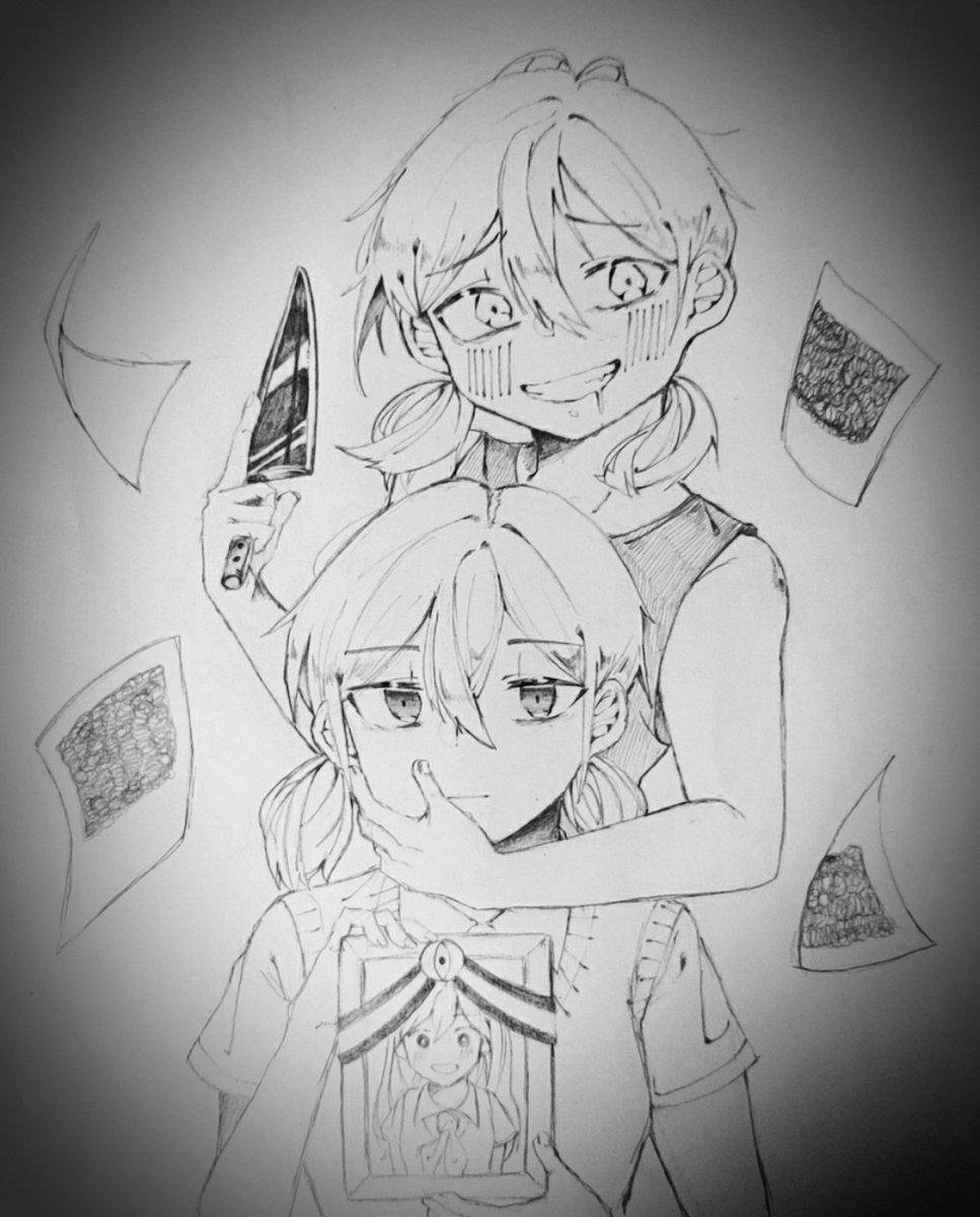 oring_omori's tweet photo. 📃🔪😏 
       😐    📄
  📄🔲
#OMORI #OMORIFANART https://t.co/MMewrWNGLq