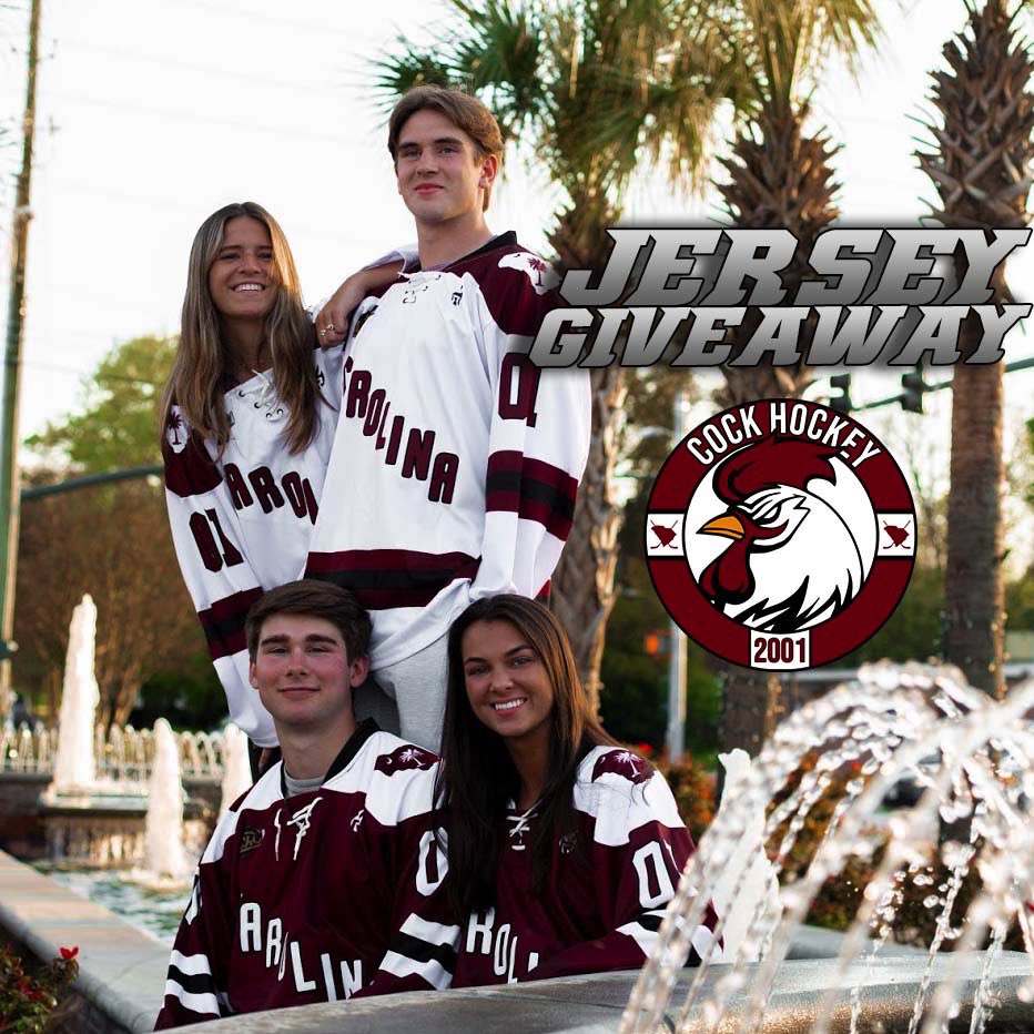 We’re giving away a custom Cock Hockey ‘State Pride’ Jersey!!

RULES to enter:

Retweet this tweet
Reply and tag 3 friends 
Follow Cock Hockey 
That’s it.

Contest will run until April 18th at 11:59