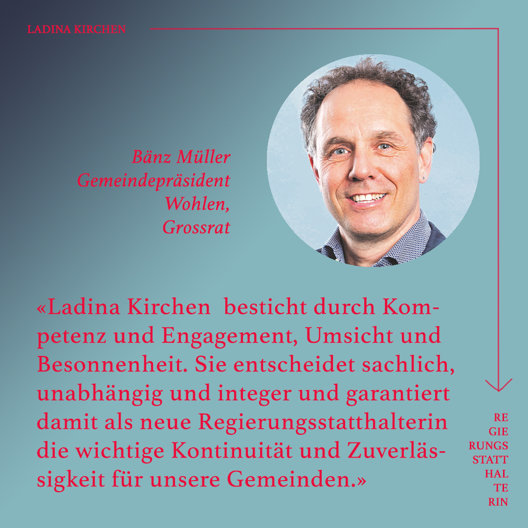 Bänz Müller @bleuermueller ist Gemeindepräsident von Wohlen und Grossrat. Ich danke dir, lieber Bänz, für dein tolles Testimonial und deine Unterstützung meiner Kandidatur!

<a href="/spkantonbern/">SPBE</a> 

#DieRegierungsstatthalterin