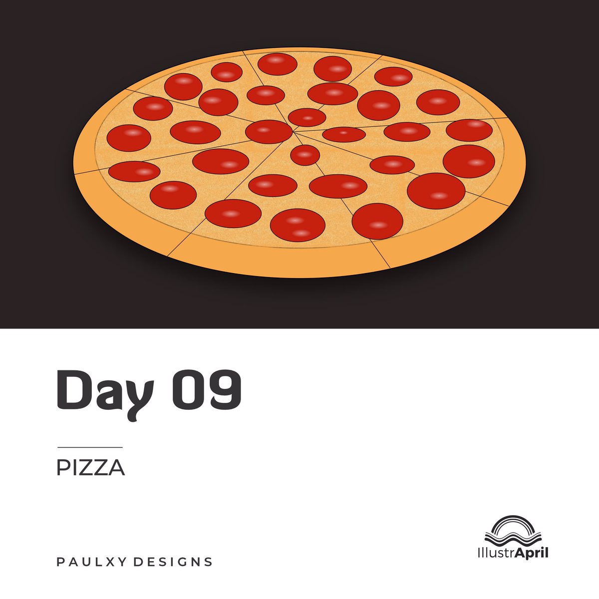 PaulOmuru1's tweet photo. My Day 9 Entry for IllustrApril 2021

Pizza 
⁣
#PAULXY #PAULONOMEOMURU #IllustrApril #April #design #graphicdesigner #graphicdesigners #illustration #illustraprilchallenge #brand #candrink #pizza https://t.co/xerC4HYFA8