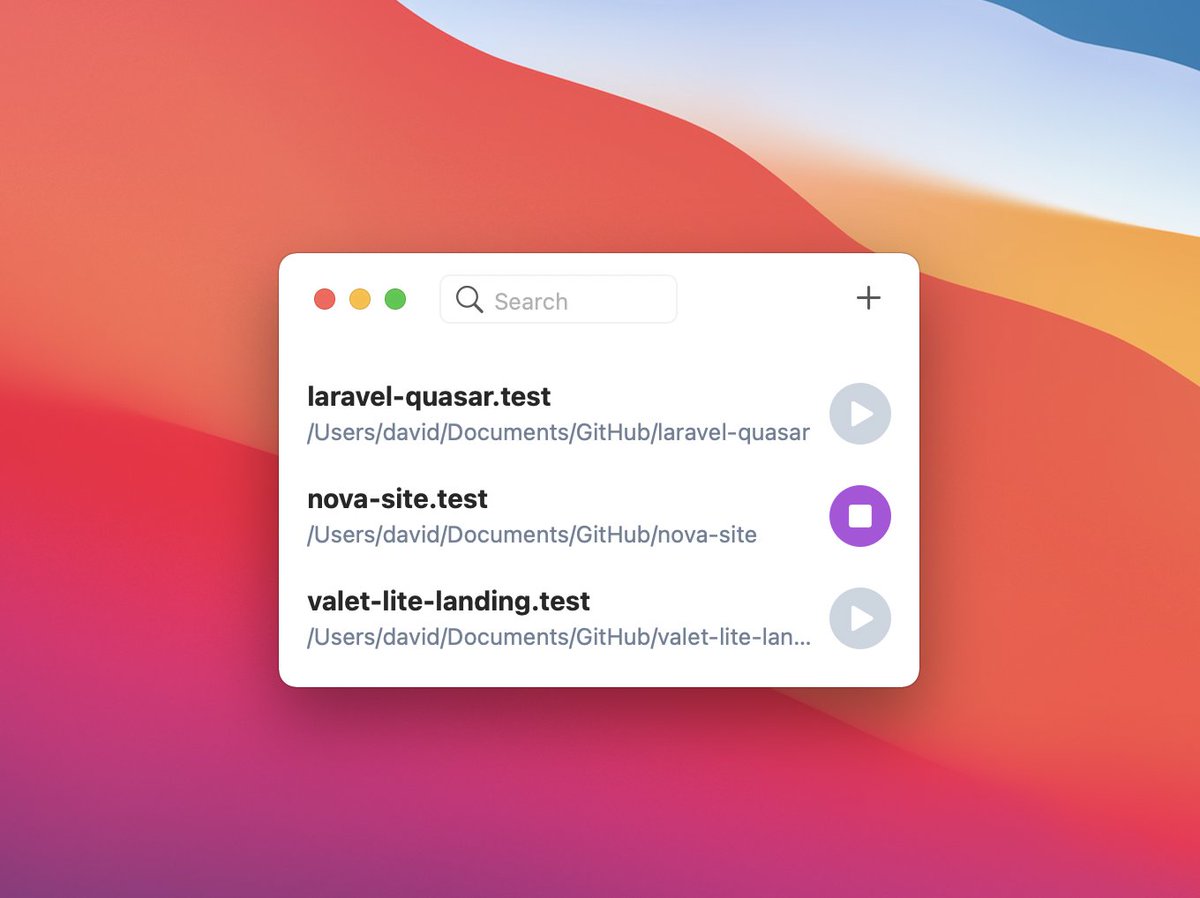 davidhemphill's tweet image. It's been a minute since I posted about Valet Lite... I decided to rewrite it in Swift in my free time. It's super fast as a result. Everything's running great on my M1 machines. Now to finalize packaging its library and implementing licensing flows.👍