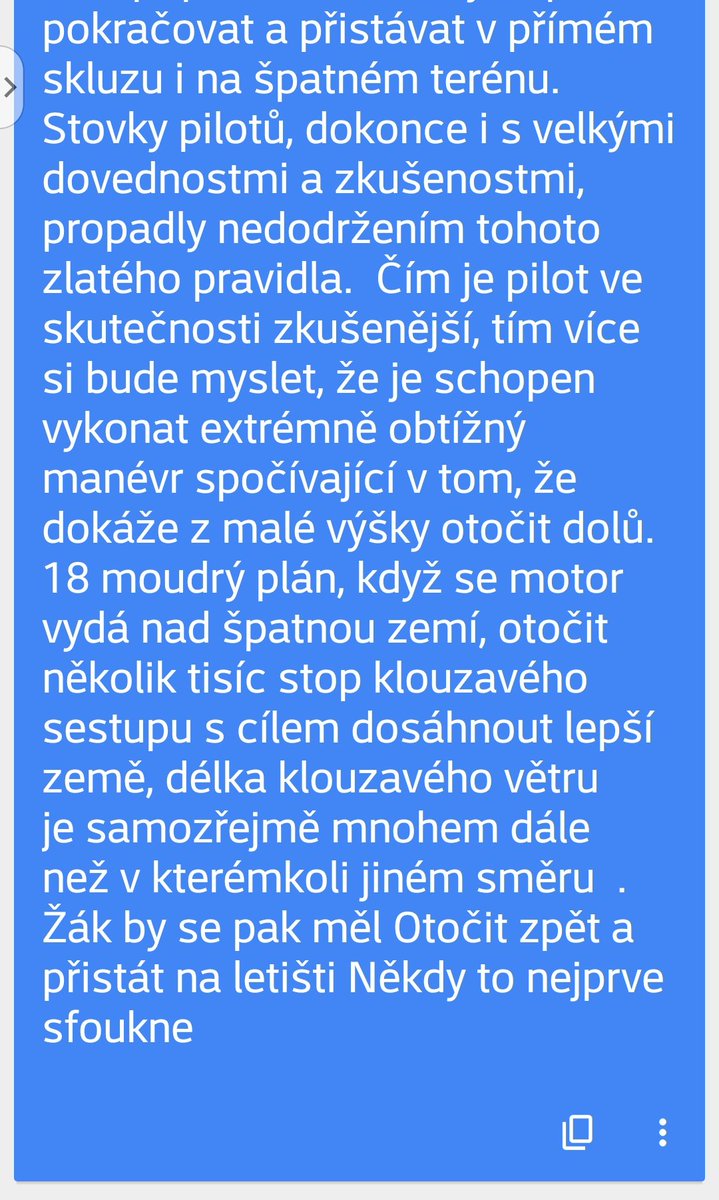 PeD_CZ_4's tweet photo. @PREZIDENTmluvci #PracticalFlying, 163
Vynucené přistání a úhel plachtění, @LudvaMastalka ↗↘🛩↙↖ https://t.co/d9saUbsvlI