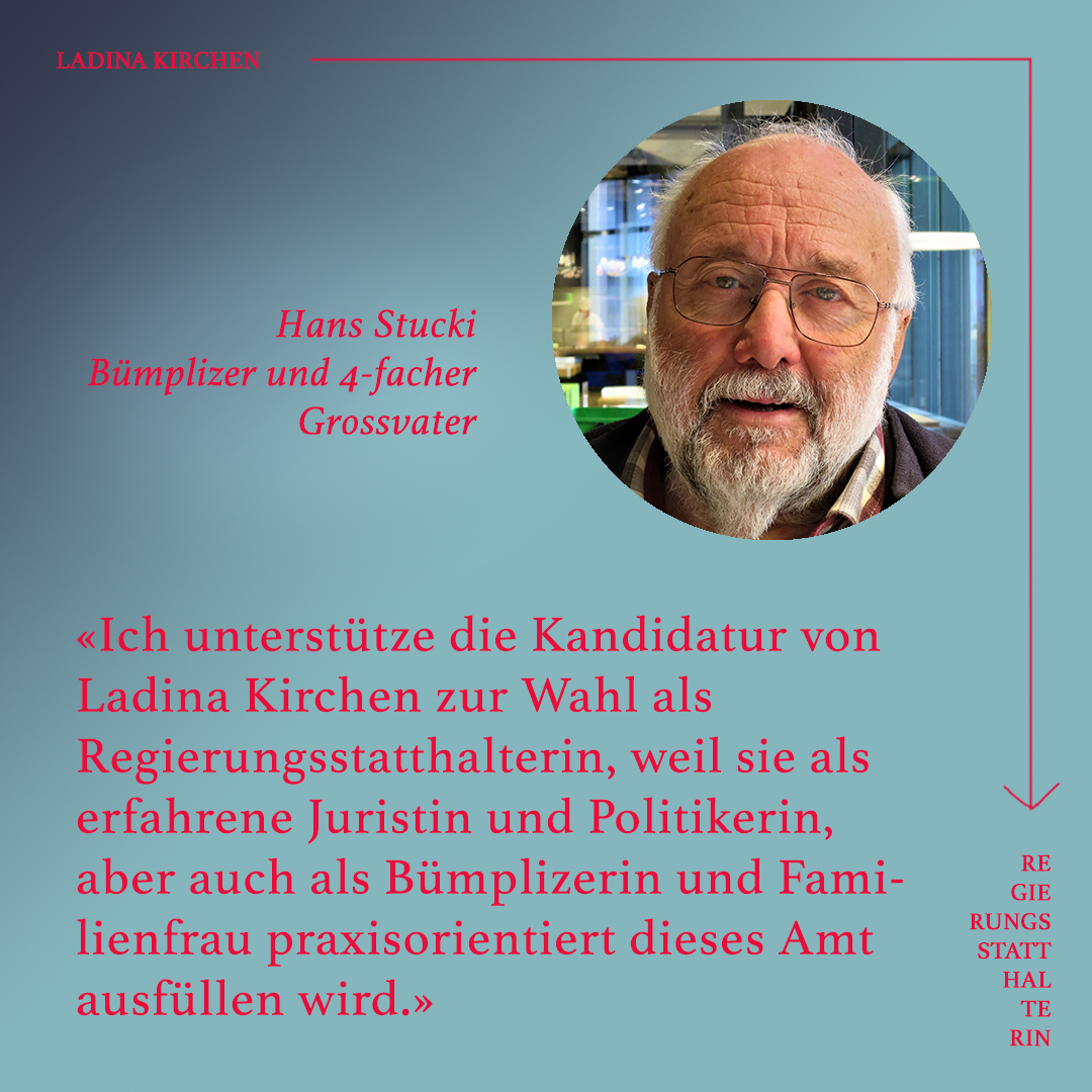 Lieber <a href="/housistu/">Hans Sucki</a> – ganz herzlichen Dank für Deine Unterstützung!

#DieRegierungsstatthalterin 

ladinakirchen.ch

<a href="/SPBuemBeth/">SP Bümpliz/Bethlehem</a> <a href="/SP_Stadt_Bern/">SP Stadt Bern</a>