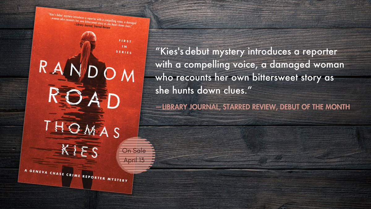 PPPress's tweet image. "While many writers can tell an interesting story of a reporter investigating murders, it’s the rare author who can bring the #sleuth alive in a debut #mystery" @LesaHolstine

Meet Geneva Chase Crime Reporter 
#RandomRoad by @tbkies out today! ow.ly/tBt250EnyYb