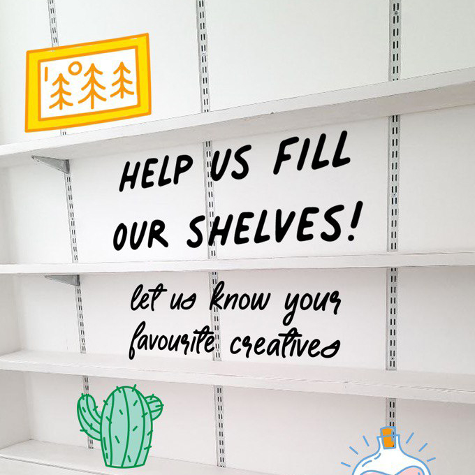 WeLoveToCreate's tweet image. Who would you love to see👇 ⁣
⁣
We're so close to our reopening and we are looking to expand our range to include more fantastic designers and makers. If there's a particular artist/brand you'd love to see on our shelves let us know ❤️⁣

#shopsmall #callforartists