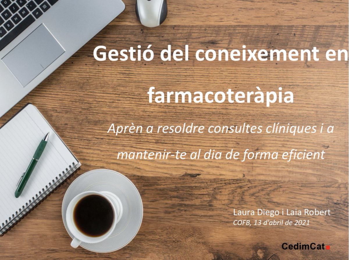laia_robert_s's tweet image. Avui al @farmaceuticsbcn hem fet aquest curs online de gestió del coneixement en farmacoteràpia. Gràcies a tots els assistents per la vostra activa participació. Per nosaltres també ha estat molt enriquidor, la #personallearningnetwork la fem entre tots @lauradiego_