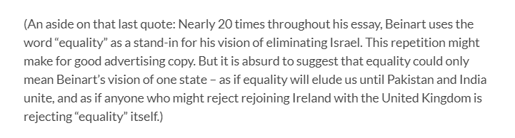 7/ As I put it in my critique of Peter's anti-Zionist essay (see  https://www.camera.org/article/in-anti-zionist-manifesto-beinart-dismisses-mainstream-jews-and-facts/):