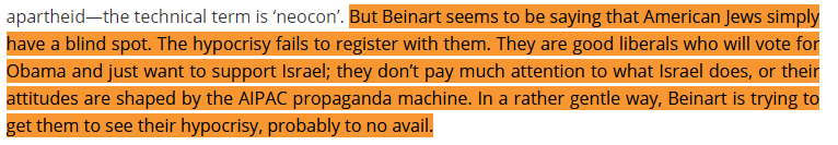 4/ If Peter is arguing that having an extremist approvingly pointing to your position invalidates that position, it probably wouldn't work out so well for Peter. Here, e.g., is David Duke's website endorsing not just Beinart, but Beinart making the same argument he makes here.