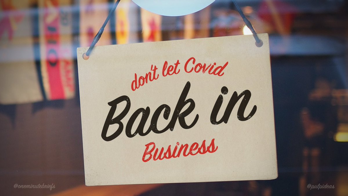 PulpIdeas's tweet photo. #LetsGetThereSooner and remember the hard work and sacrifices made to getting us this far. Support hospitality safely by not letting Covid back in business.

For @OneMinuteBriefs https://t.co/9cSb2q864Z