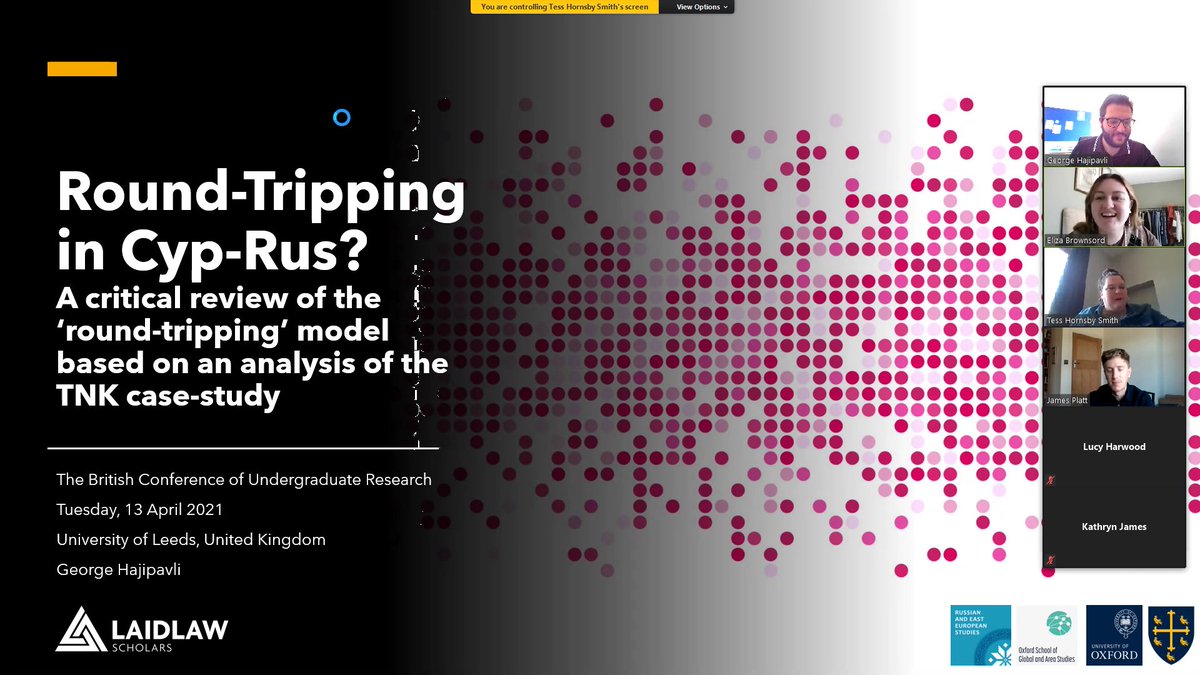 ghadjipavlis's tweet photo. Great fun taking some time off the productive @REESOxford schedule to feel like a @UCLSSEES undergraduate again. Great fun sharing earlier research, including thoughts on challenges, methodology and case-selection @BCUR21. #BCUR21 #Cyprus #Russia #offshore https://t.co/pIRgMtFKFf