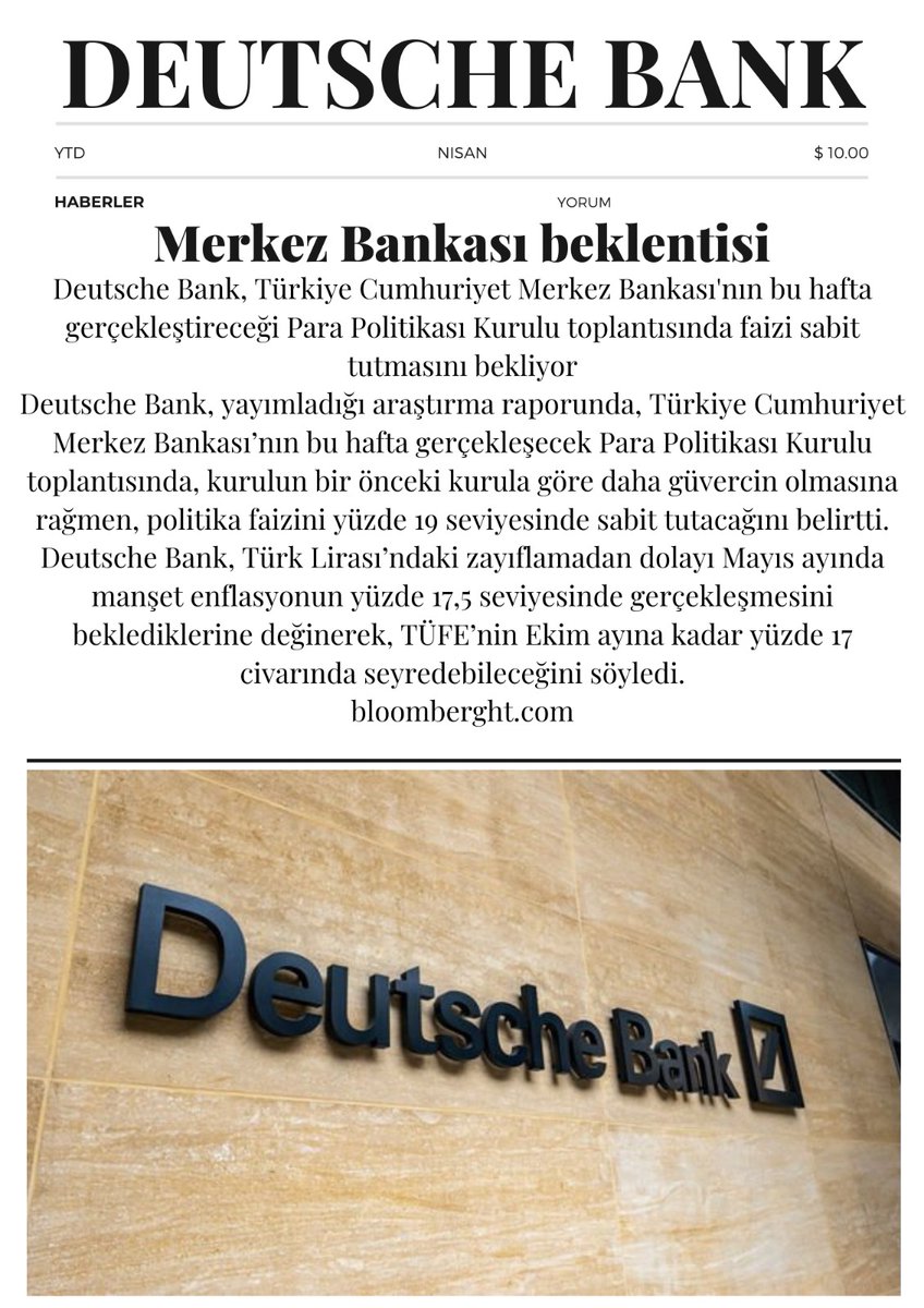 Merkez Bankası Beklentisi