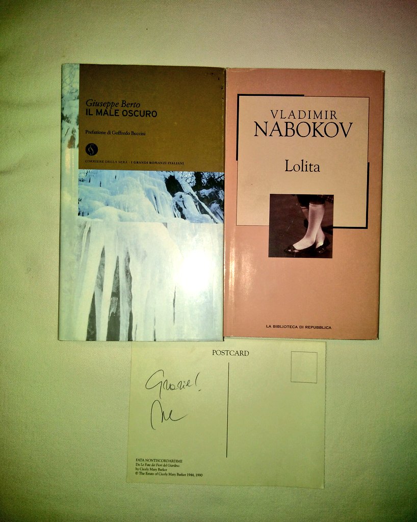 unvermouth's tweet photo. Grazie infinite a te, @lamonicamaggi, che con dedizione e passione salvi #libri!
Le chicche sono due: Schiele e la cartolina, gesto prezioso da ultimi Romantici!
(Berto e Nabokov li ho già letti, ovviamente, ma misteriosamente scomparsi dalla mia libreria! Felice di riaverli!) https://t.co/6cbQcByP4F