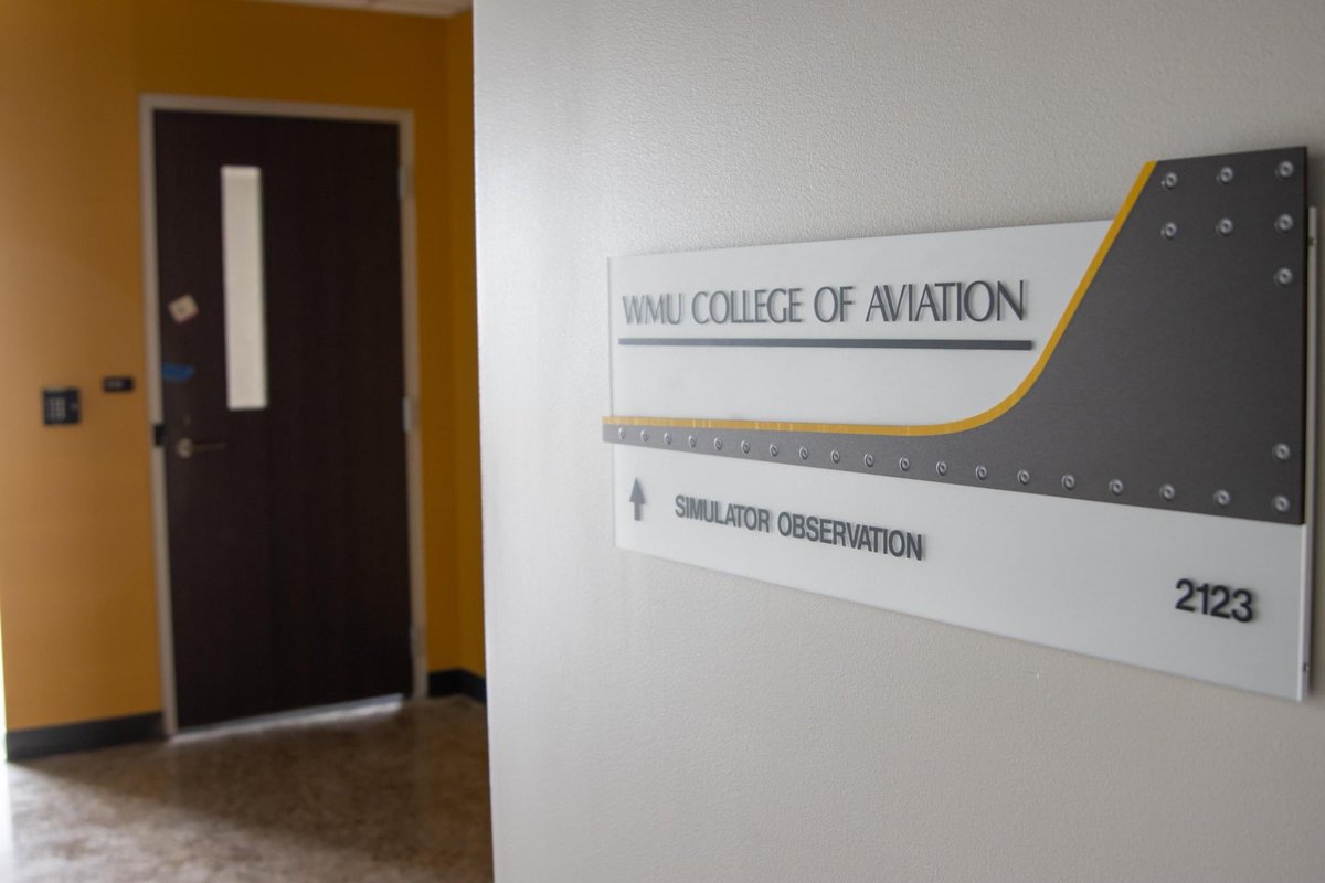 WMUCoA's tweet image. A little interior sneak peak of our new Aviation Education Center 👀