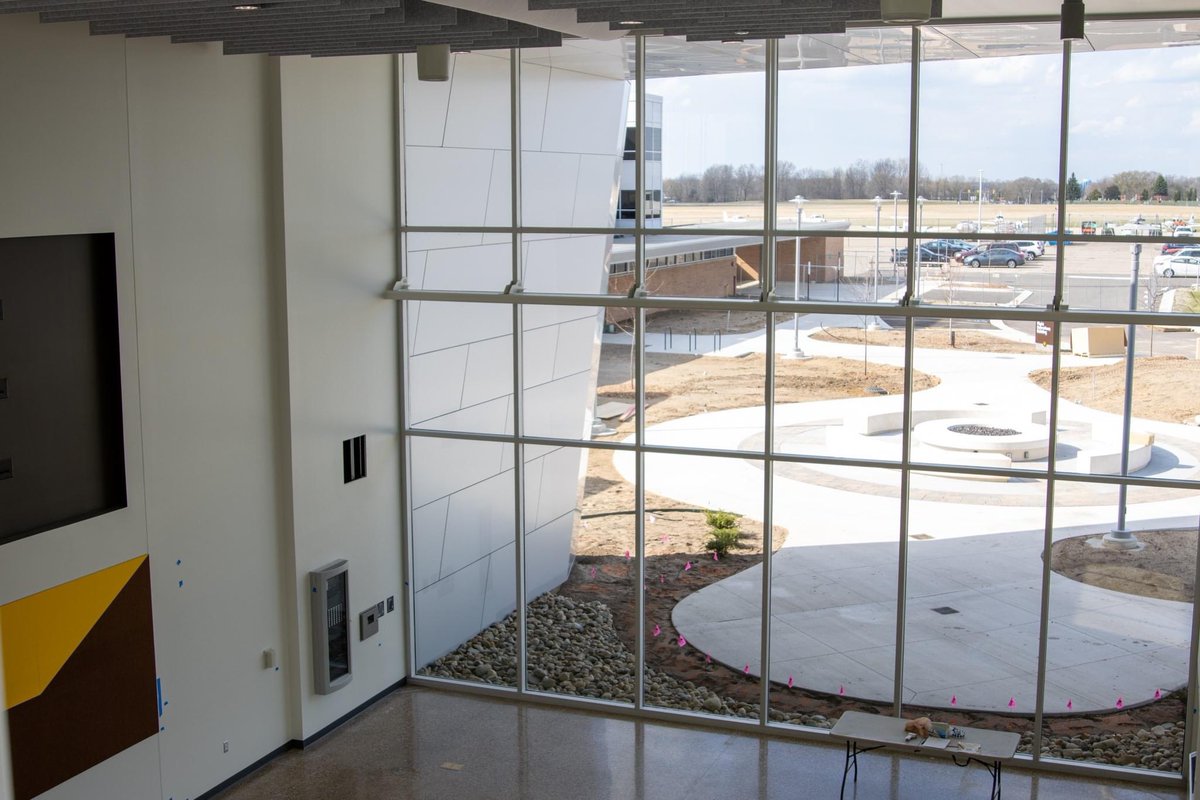 WMUCoA's tweet image. A little interior sneak peak of our new Aviation Education Center 👀