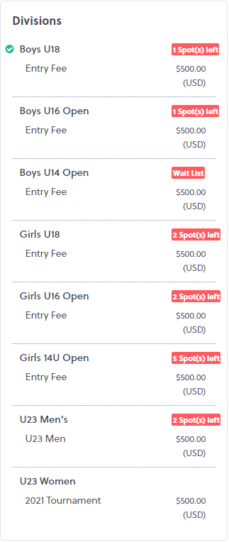 I love my city! Increased gathering permit to 104 team and I was able to take a ton of teams off the waitlist. Still , not a ton of space left. May have to go back again.